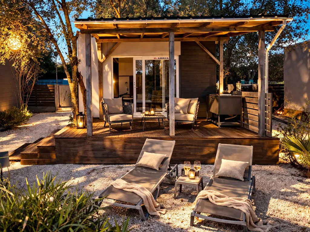camping-ulika-rovinj-one-studio-exterior-terrace-sunbeds-view