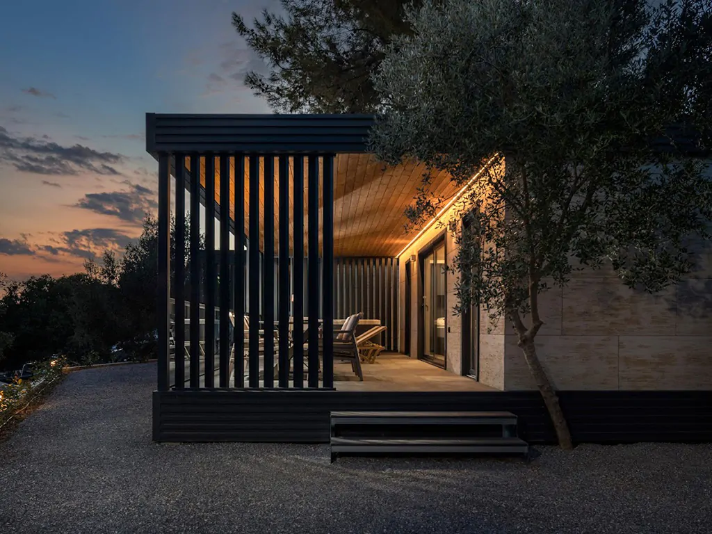 elements-camping-selce-mobile-home-mare-exclusive-spa-seaside-exterior-terrace-sunset