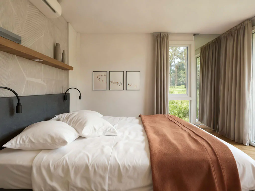 zaton-holiday-resort-glamping-villa-premium-interior-bedroom-double-bed